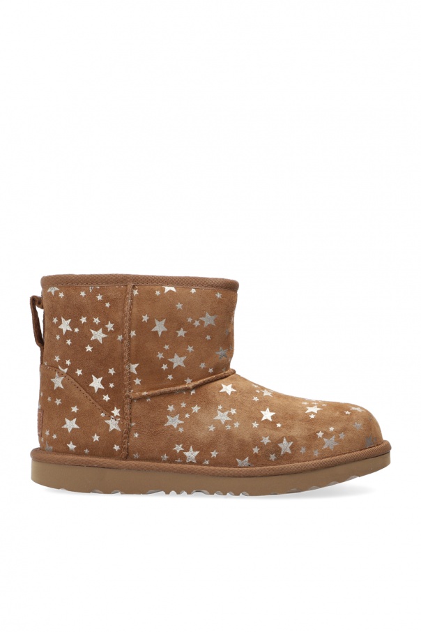 UGG Kids ‘T Classic Mini II Stars’ snow boots